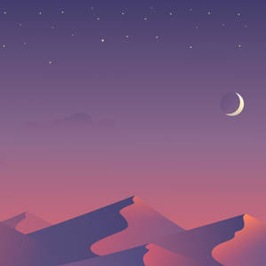 Fondo de pantalla estético de desierto minimalista para iPad — Estético minimalista GIF Fondos de pantalla