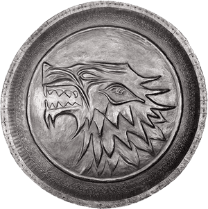 Escudo del Emblema de la Casa Stark de Game of Thrones