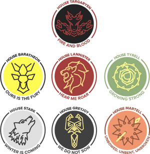 Escudos y lemas de las casas de Game of Thrones — Juego de tronos temporada 8 Fondos de pantalla