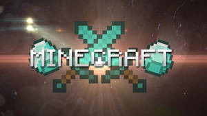 Fondo de pantalla de espadas y diamantes de Minecraft