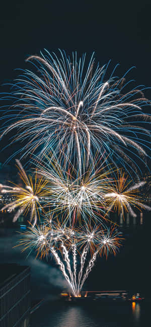 Espectáculo de fuegos artificiales en Miami Lakes — Oppo Find X10 Pro Max Fondos de pantalla