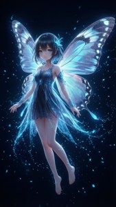 Fondo de pantalla anime genial de una chica con alas de mariposa. — iPhone 6 Fondos de pantalla