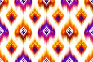 Estampado de tela Ikat de Bujará