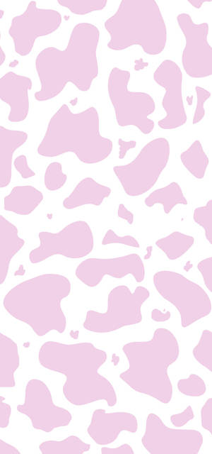 Estampado de Vaca con Lunares Rosa Pequeños — iPhone 13 Pro Fondos de pantalla