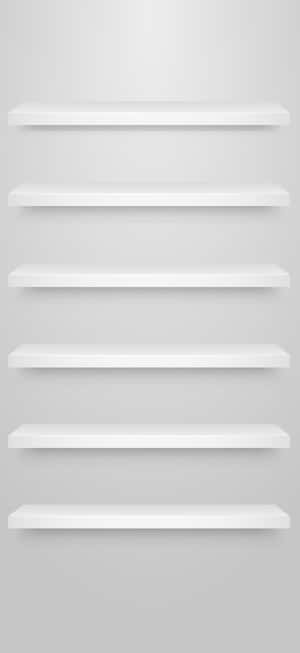Estantes Blancos iPhone — Galaxia A57 Fondos de pantalla
