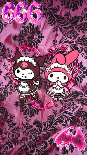 Estética Alternativa Kuromi y Melody — Estética alternativa Fondos de pantalla