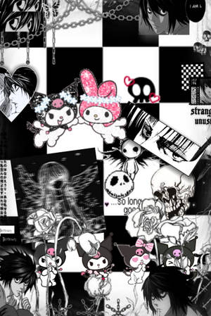 Estética Alterna de Kuromi y Dark Yagami — Estética alternativa Fondos de pantalla