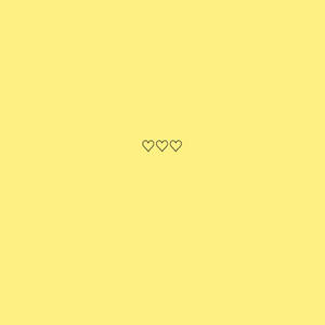 Estética amarillo pastel con corazones — Aesthetic amarillo pastel Fondos de pantalla