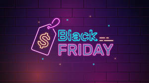 Fondo de pantalla de estética de neón de Black Friday — Medianoche Fondos de pantalla