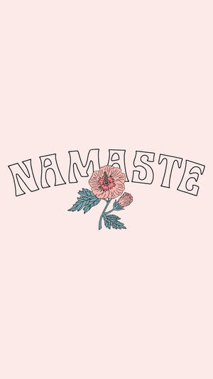 Estética espiritual Namaste con flor — Estética Espiritual Fondos de pantalla
