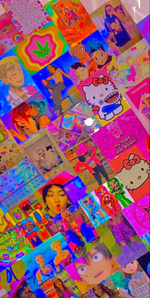 Estética Indie Kid Hello Kitty Personajes Rosas — Hello kitty GIF Fondos de pantalla