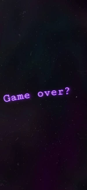 Estética Negra y Morada Game Over — Galaxy S26 Ultra Fondos de pantalla