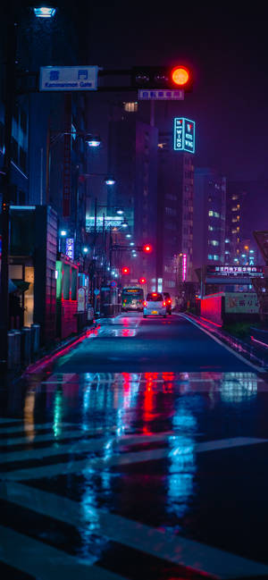 Estética Neon de Ciudad iPhone — iPhone 16 Fondos de pantalla