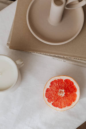 Fondo de pantalla de estética preppy mandarina — Estética preppy Fondos de pantalla