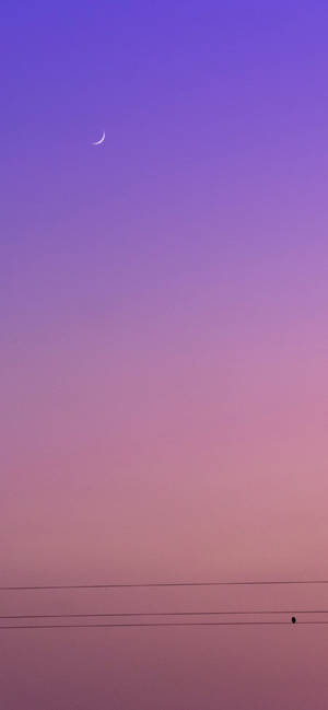 Estética Púrpura Teléfono Cielo Púrpura Y Rosa — iPhone 17 Fondos de pantalla