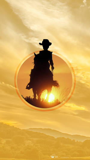Estética vaquera joven del oeste — Cielo al atardecer Fondos de pantalla