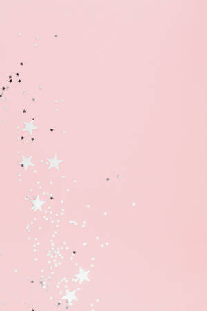 Estrella blanca en estética rosa pastel — Estética rosa pastel Fondos de pantalla