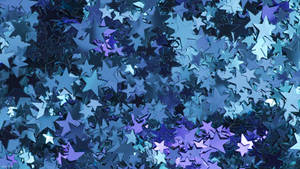 Estrellas de brillantina azul estética — Azul oscuro aesthetic Fondos de pantalla
