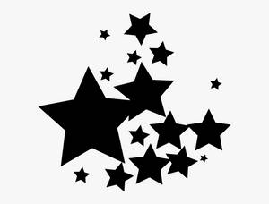 Estrellas negras de formas variadas