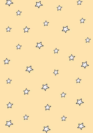 Estrellitas lindas en amarillo pastel estético — Amarillo aesthetic Fondos de pantalla