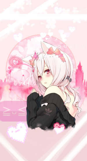Imágenes de estética anime rosa — Rosa claro estético Fondos de pantalla