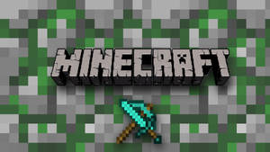 Fondo de pantalla Minecraft Text Logo And Sword Pickaxe