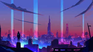 Fondo de Ciudad Neón — Ciudad neón Fondos de pantalla