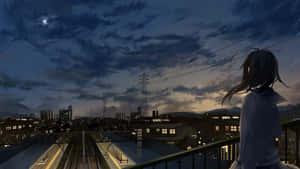 Imágenes de Anime City — Ciudad anime Fondos de pantalla