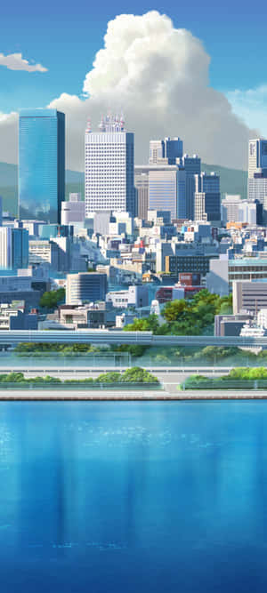 Imágenes de Anime City — 1080x2400 Fondos de pantalla