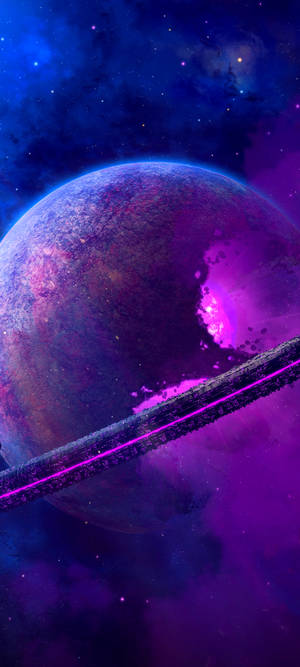 Explosión de Planeta Púrpura Fondo Espacial — Pixel 10 Fondos de pantalla
