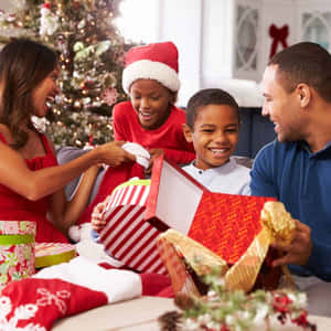 Fotos navideñas de familias afroamericanas — Navideño aesthetic Fondos de pantalla