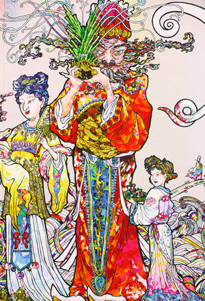 Familia de Takashi Murakami 4K — 4K anime GIF Fondos de pantalla