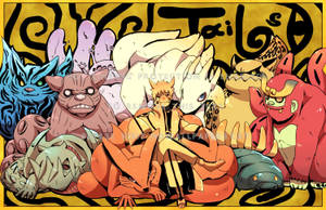 Fondo de pantalla de fanart de personajes Bijuu de Naruto — Naruto uzumaki Fondos de pantalla