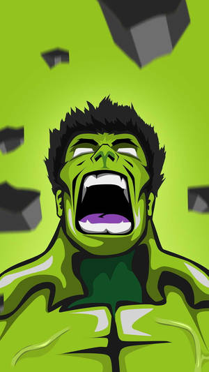 Fanart genial del Increíble Hulk verde — Estética verde GIF Fondos de pantalla