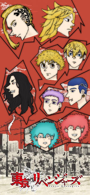 Fanart Lindo de Personajes del Manga Tokyo Revengers — Galaxy S25 Edge Fondos de pantalla