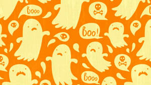 Fantasmas de Halloween lindos y estéticos — Estética linda de halloween Fondos de pantalla