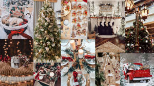 Fascinante Collage Navideño wallpaper