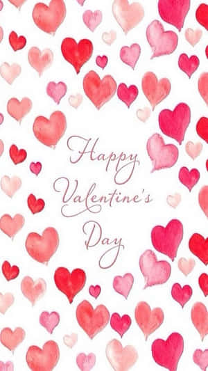 feliz día de san valentín corazones acuarela — Lindo día de San Valentín Fondos de pantalla
