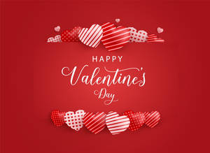 Feliz Día de San Valentín Corazones Estampados