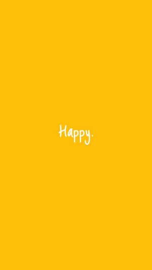 Feliz minimalista y lindo en amarillo pastel — Aesthetic amarillo pastel Fondos de pantalla