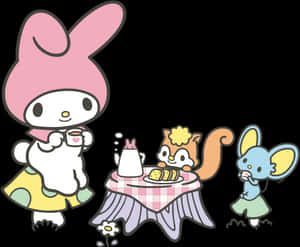 Personajes Sanrio My Melody Risu Imagen Plana 008 - Personajes de My Melody