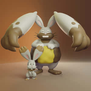 Figuras de Diggersby y Bunnelby — Pokemon Fondos de pantalla