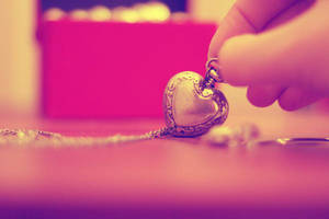 Filtro Sepia de Dije de Corazón Lindo