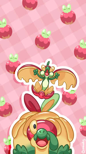 Flapple sobre Appletun — Pokemon Teléfono Fondos de pantalla