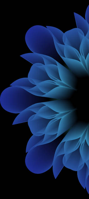 Flor azul opaca original iPhone 7 — iPhone 17 Fondos de pantalla