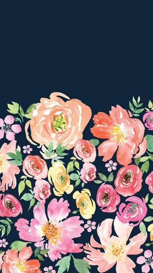 Flor Pintura Floral Iphone