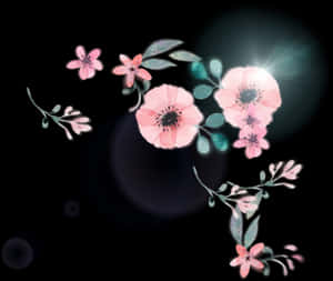 Flores rosas en acuarela en la esquina, descarga HD PNG — Floral Rosa Fondos de pantalla