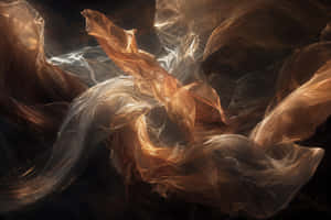 abstracto, tela, seda, satín, dorado, ámbar, bronce, fluido, olas, ondas, etéreo, místico, cinematográfico, fondo oscuro, lujo, elegante, suave, textura, fluyente, movimiento