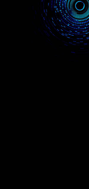 Fondo de pantalla negro para S10 decorado con arte gráfico abstracto de ojo azul. — iPhone Air Fondos de pantalla