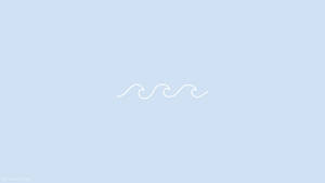 Fondo Azul Pastel con Onda